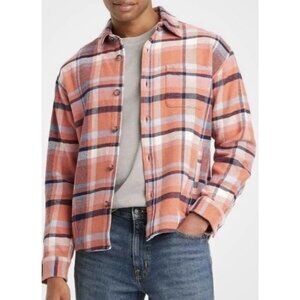 NEW Goodfellow & Co Heavyweight Plaid Flannel Shirt Jacket Size Large